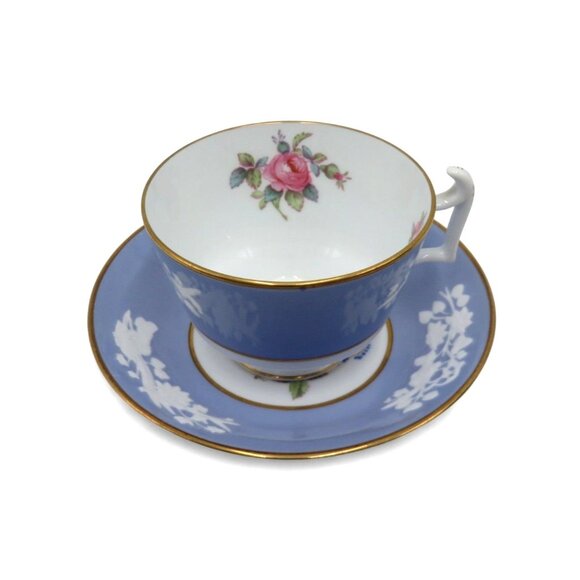 SPODE COPELANDS Maritime Rose Tea Cup And Saucer Set England Vintage - Picture 2 of 11